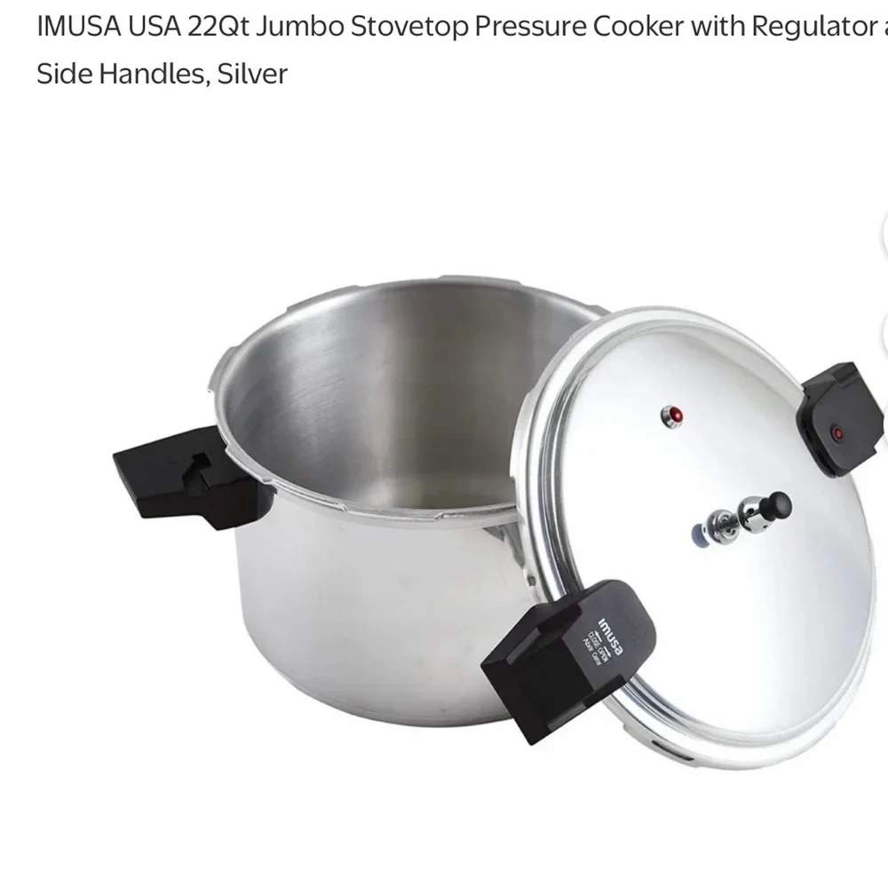 IMUSA 22Qt Large Aluminum Pressure Cooker – New Open Box